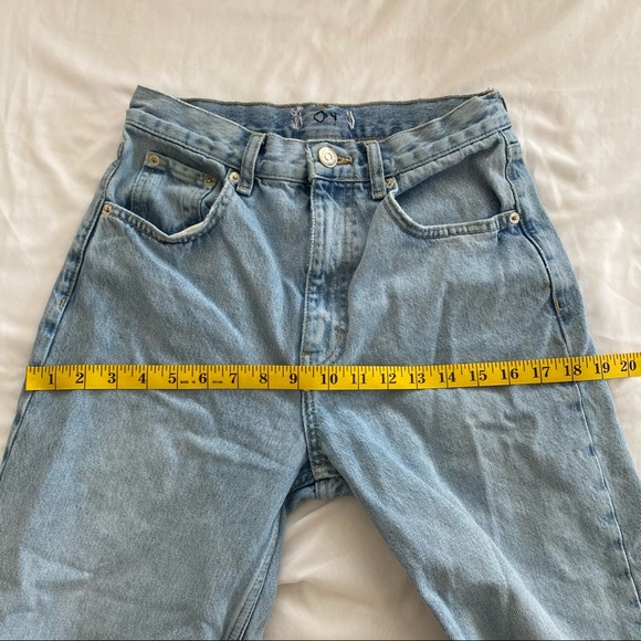 Zara high rise wide leg cropped jeans - Picture 7 of 8